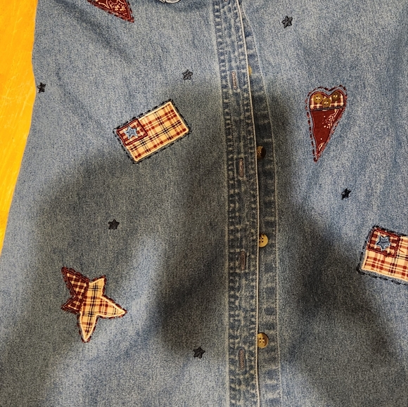 Lemon Grass Women's Americana Top and Capris Vintage Women's Size Large - Picture 3 of 8